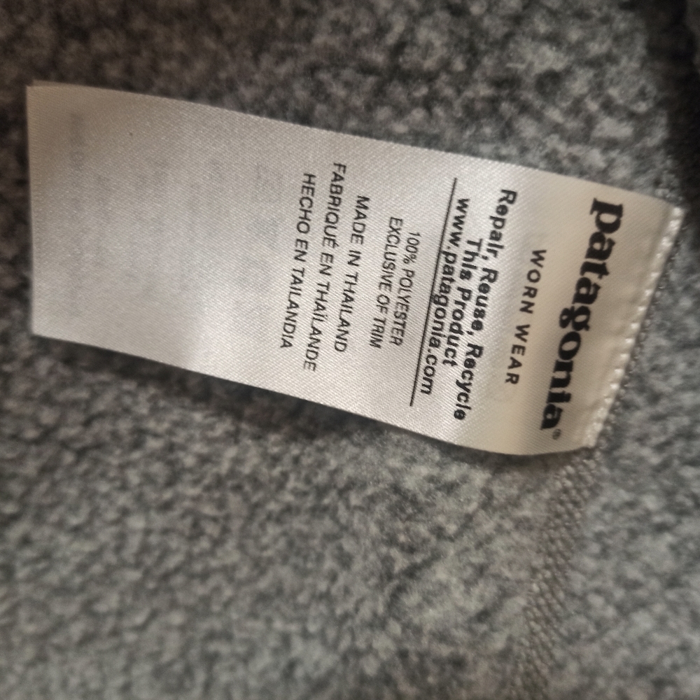 patagonia women's pullover better sweater quarter zip size medium gray color - Picture 10 of 16